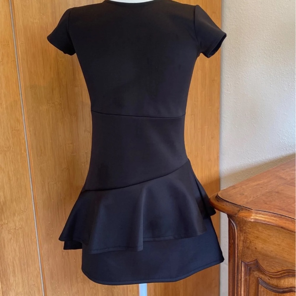 BCBG Girls holiday dress in black - like satin